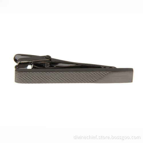 Make Custom Black Plated Tie Clip/Tie Bar/Tie Pin Manufacturers